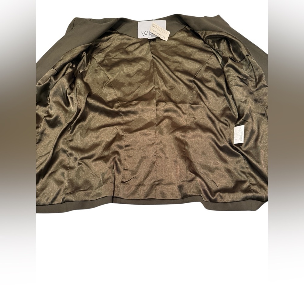 Wish Australia Persuit Jacket Olive Green Blazer Career Jacket Size Aus 12 NWT - Picture 13 of 16